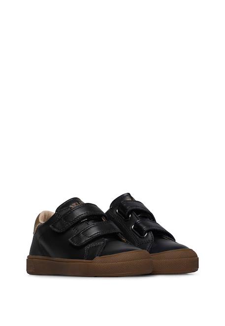 Baskets en cuir eindhoven 2 vl. Bleu foncé-+Cognac-+Marron-vert-+Noir-+Noir-or- 17 - vertbaudet enfant 