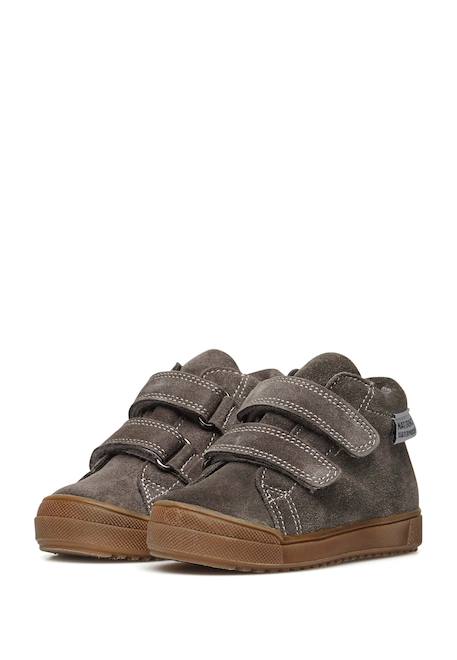 Basket en cuir new mulaz vl wp Gris-+Marine- 5 - vertbaudet enfant 