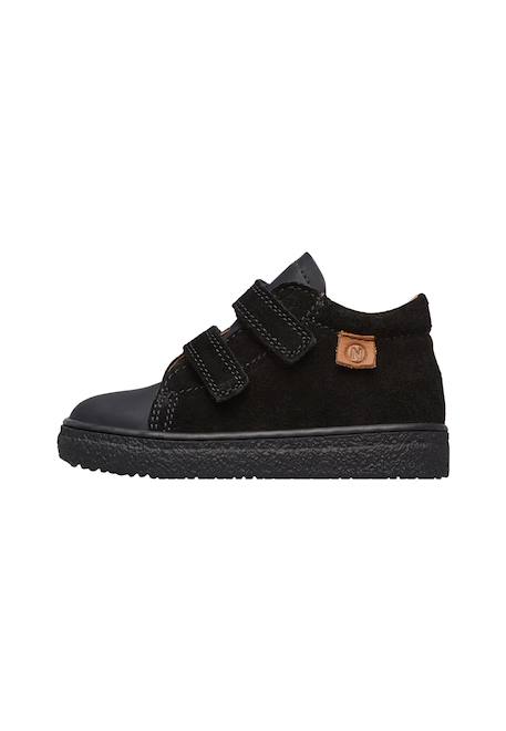 Baskets en cuir et synthétique albus vl Noir- 3 - vertbaudet enfant 