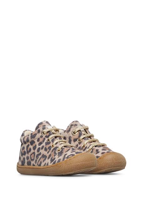Chaussures en suède imprimé léopard cocoon Beige- 2 - vertbaudet enfant 