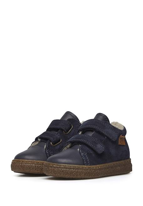Baskets doublées en laine albus vl Bleu nuit-+Cognac-+Rose- 5 - vertbaudet enfant 