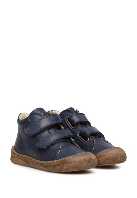 Chaussures à la cheville avec fermeture scratch nirez vl Bleu foncé-+Cognac- 2 - vertbaudet enfant 