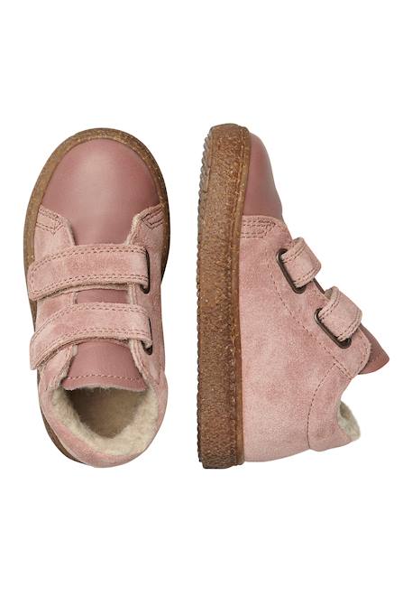 Baskets doublées en laine albus vl Bleu nuit-+Cognac-+Rose- 14 - vertbaudet enfant 