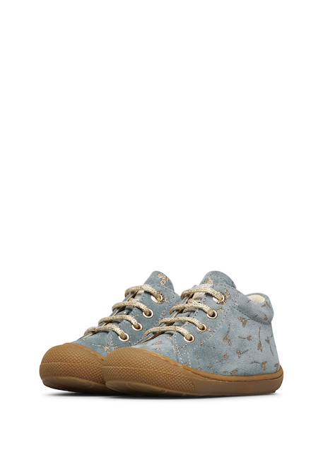 Chaussures en suède avec cœurs pailletés cocoon Beige-platin-+Gris clair-marron-+Rose-platine- 10 - vertbaudet enfant 