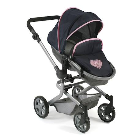 Poussette combinée mika Bleu+Gris+Gris et rose+Rose et noir+Violet 6 - vertbaudet enfant 