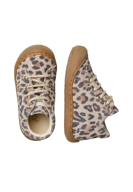 Chaussures en suède imprimé léopard cocoon Beige- 4 - vertbaudet enfant 