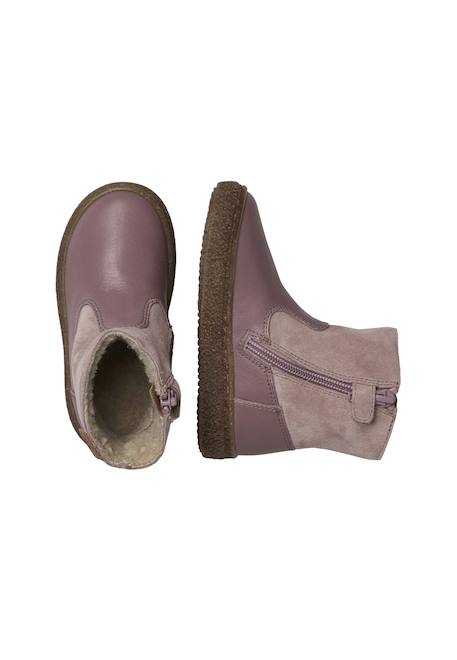 Bottines en nappa et suède alpina Cognac-+Marine-+Rose antique- 14 - vertbaudet enfant 