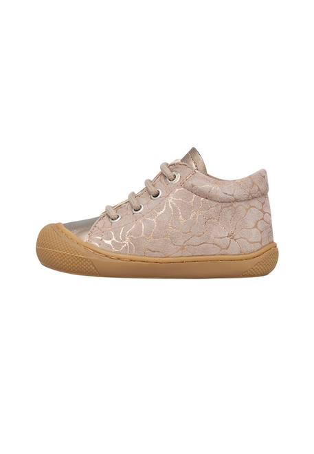 Chaussures premiers pas en cuir et suède cocoon Gris tourterelle- 3 - vertbaudet enfant 