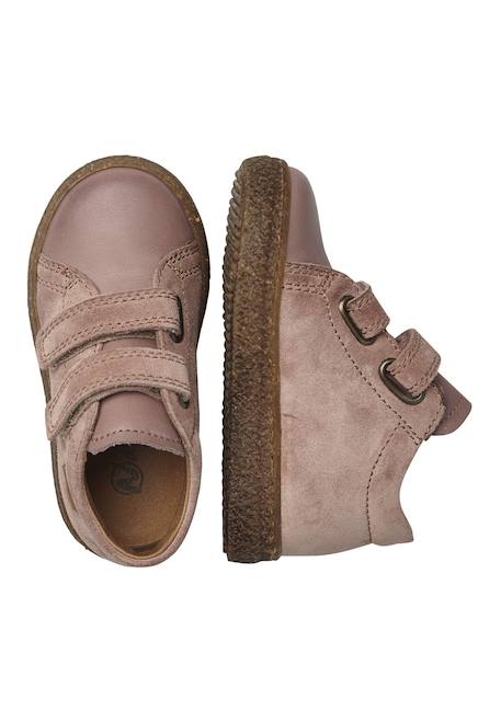 Baskets en cuir et suède albus vl Anthracite-+Marine-+Marron foncé-+Noir-+Rose- 24 - vertbaudet enfant 