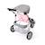 Poussette jogger 3 roues pour poupons jumelles Rose+Rose clair 6 - vertbaudet enfant 