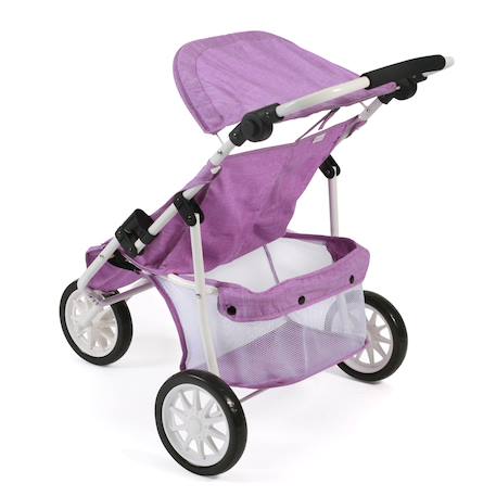 Poussette jogger 3 roues pour poupons jumelles Multicolore+Rose+Rose clair+Violet 12 - vertbaudet enfant 