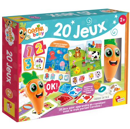 20 jeux éducatifs avec stylo parlant Carotina baby MULTICOLORE 1 - vertbaudet enfant 