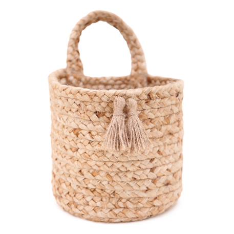Panier de rangement jute à suspendre oslo Beige 4 - vertbaudet enfant 