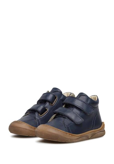 Chaussures à la cheville avec fermeture scratch nirez vl Bleu foncé-+Cognac- 5 - vertbaudet enfant 