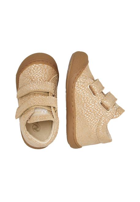 Chaussures en suède cocoon vl Beige-+Rose poudré- 4 - vertbaudet enfant 