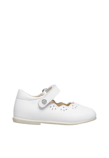 Ballerines en cuir olya Blanc- 1 - vertbaudet enfant 