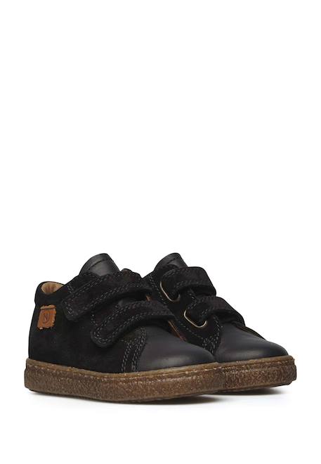 Baskets en cuir et suède albus vl Anthracite-+Marine-+Marron foncé-+Noir-+Rose- 17 - vertbaudet enfant 