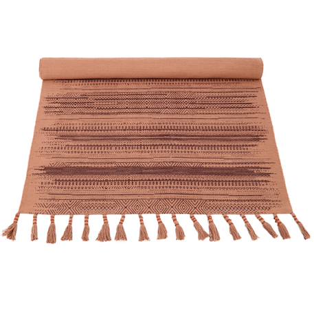 Tapis coton imprimé style bohème loomy Rose liège 6 - vertbaudet enfant 