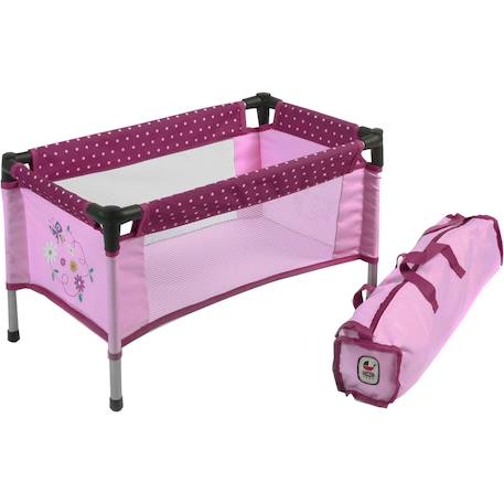 Lit de voyage pour poupées Rose 2 - vertbaudet enfant 
