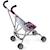 Mini-poussette buggy pour poupons roma Bleu et rose+Gris et rose+Jean rose+Rose+Rose clair+Violet 3 - vertbaudet enfant 