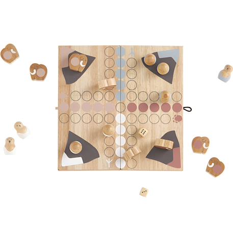 Jeu de petits chevaux neo Beige, rose, bleu 2 - vertbaudet enfant 