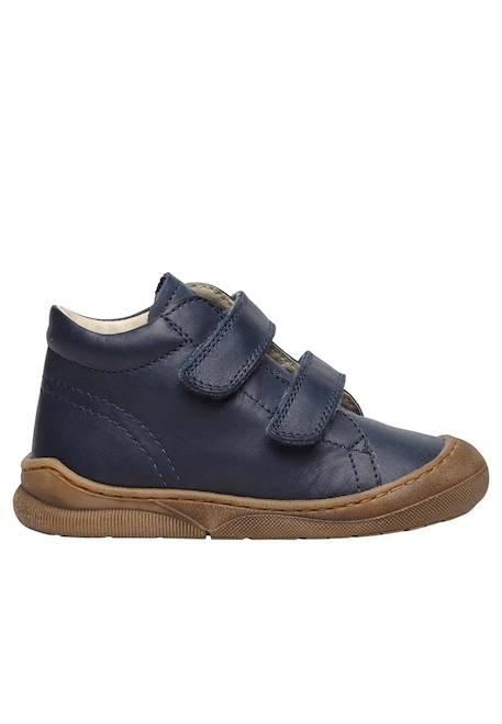 Chaussures à la cheville avec fermeture scratch nirez vl Bleu foncé-+Cognac- 1 - vertbaudet enfant 