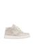 Baskets en suède et tissu pailleté pinn high zip. Blanc-platine- 1 - vertbaudet enfant 