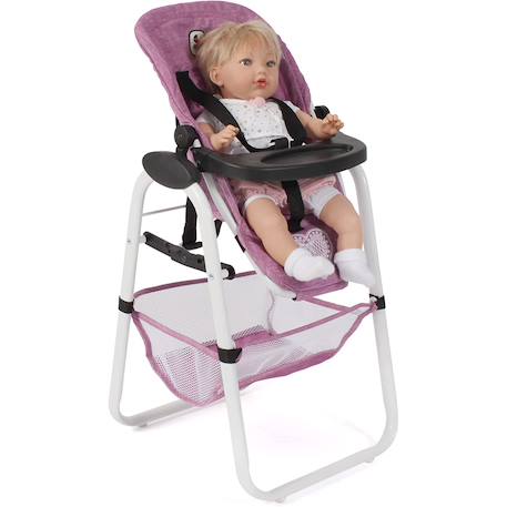 Chaise haute pour poupées Rose 4 - vertbaudet enfant 