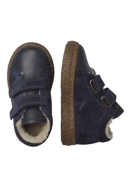 Baskets doublées en laine albus vl Bleu nuit-+Cognac-+Rose- 4 - vertbaudet enfant 
