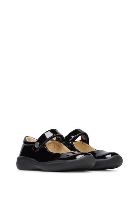 Ballerines en cuir verni catania 2 Noir- 2 - vertbaudet enfant 