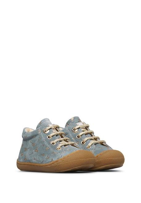 Chaussures en suède avec cœurs pailletés cocoon Beige-platin-+Gris clair-marron-+Rose-platine- 7 - vertbaudet enfant 