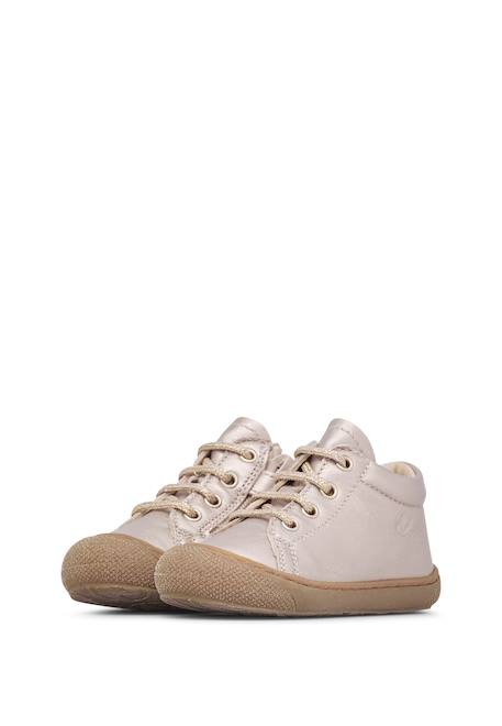 Chaussures premiers pas en cuir cocoon zip Rose poudré- 5 - vertbaudet enfant 