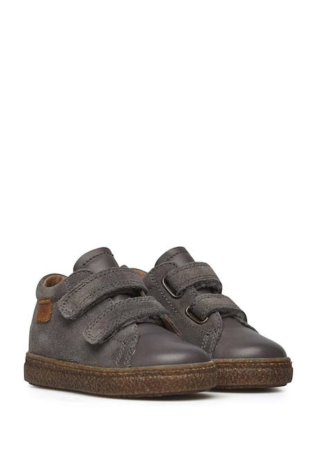Baskets en cuir et suède albus vl Anthracite-+Marine-+Marron foncé-+Noir-+Rose- 2 - vertbaudet enfant 