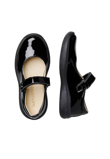 Ballerines en cuir verni catania 2 Noir- 4 - vertbaudet enfant 