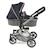 Poussette combinée mika Bleu+Gris+Gris et rose+Rose et noir+Violet 3 - vertbaudet enfant 
