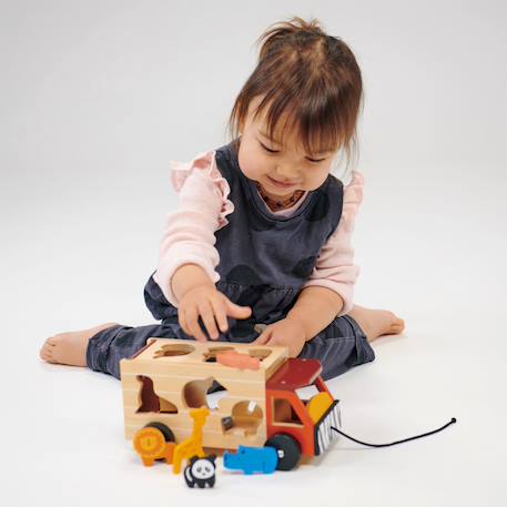 Camion de safari à tirer Multicolor 3 - vertbaudet enfant 