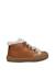 Chaussures premiers pas en cuir et laine lallit Marron- 1 - vertbaudet enfant 