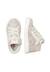 Baskets en suède et tissu pailleté pinn high zip. Blanc-platine- 4 - vertbaudet enfant 