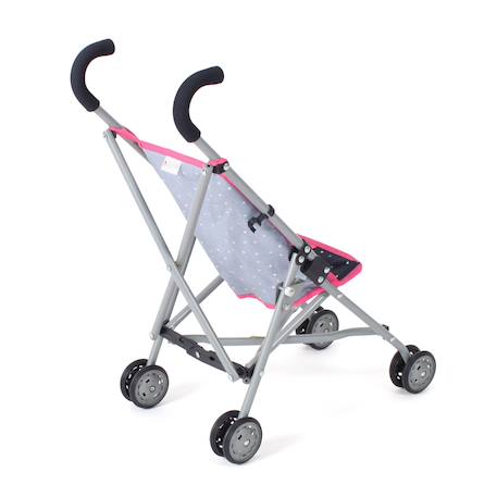 Mini-poussette buggy pour poupons roma Bleu et rose+Gris et rose+Jean rose+Rose+Rose clair+Violet 11 - vertbaudet enfant 