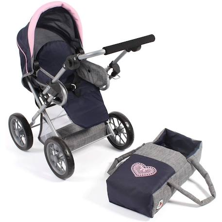 Poussette combinée leni Bleu+Gris+Gris et rose+Multicolore+Rose+Rose fuschia+Rose -violet+Violet 18 - vertbaudet enfant 