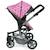 Poussette combinée mika Bleu+Gris+Gris et rose+Rose et noir+Violet 20 - vertbaudet enfant 