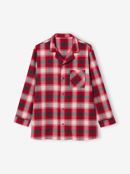 Pyjama femme flanelle noël capsule famille carreaux rouge 3 - vertbaudet enfant 