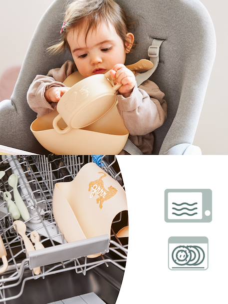 Coffret premier repas rose+vert 2 - vertbaudet enfant 