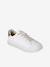 Baskets enfant fille lacets élastiqués blanc imprimé 2 - vertbaudet enfant 