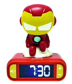 Réveil avec veilleuse iron man en 3d  - vertbaudet enfant
