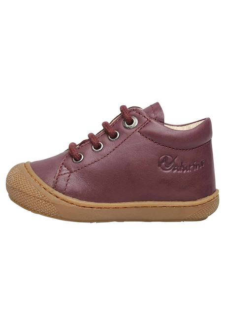 Chaussures en cuir cocoon Bordeaux-+Marron-+Marron foncé-+Vert foncé-+Violet- 23 - vertbaudet enfant 
