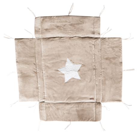 Tapis tour pour parc Bleu+Gris galet+Terracotta 3 - vertbaudet enfant 