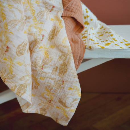 Lot de 3 langes bébé safari Naturel 2 - vertbaudet enfant 