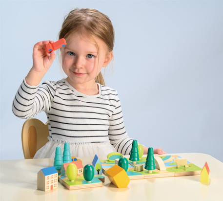 Puzzle petit ville dès 3 ans Multicolor 5 - vertbaudet enfant 