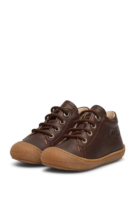 Chaussures en cuir cocoon Bordeaux-+Marron-+Marron foncé-+Vert foncé-+Violet- 15 - vertbaudet enfant 